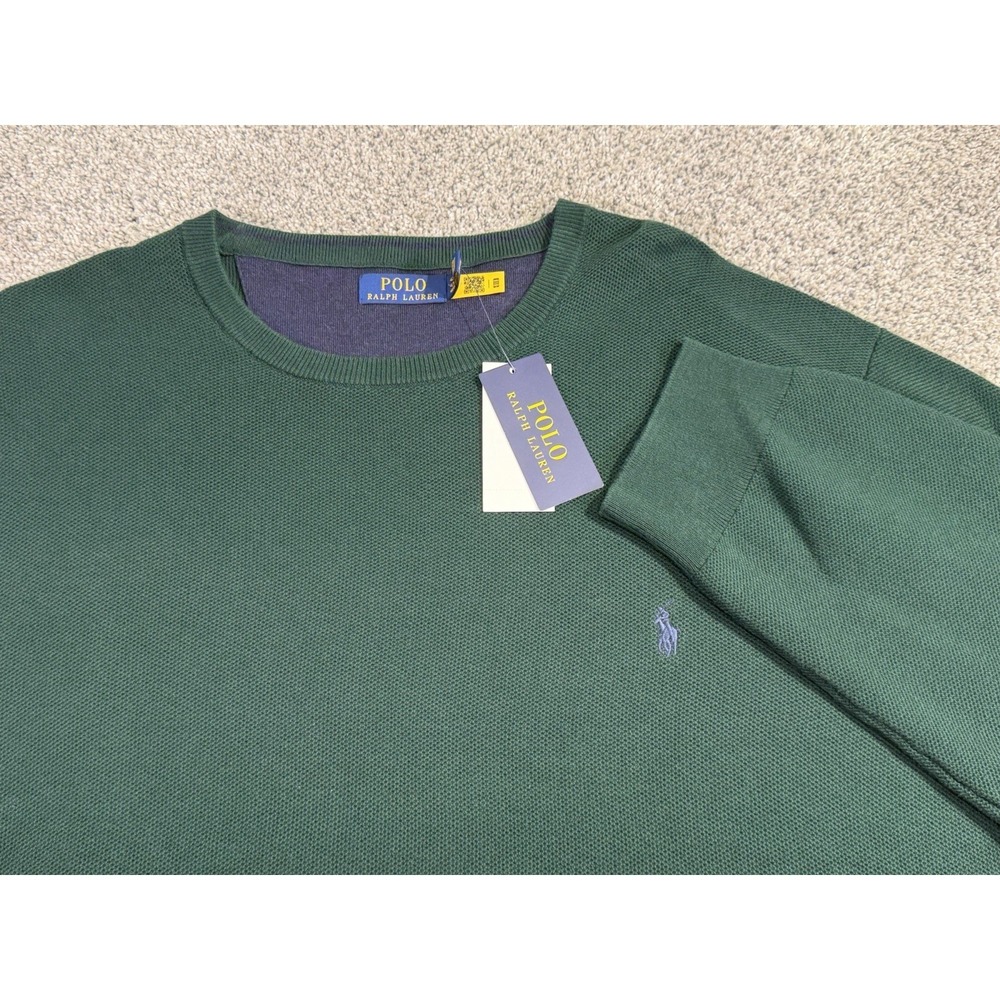 Polo Ralph Lauren Crew Neck‎ Sweater Green Pony Men's 4XLT NWT $125